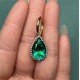 Ruif Jewelry Customized 18k Yellow Gold 5.34ct Lab Grown Emerald Pendant for Women Party Gift