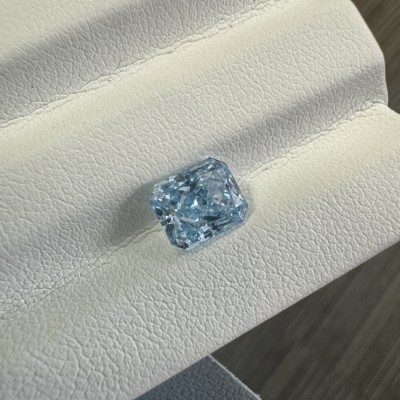 Ruif Jewelry New Fancy Blue 1.61ct Radiant Cut Lab Grown Diamond IGI Certificate CVD VS1 diamond for Jewelry Making