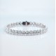 Ruif Jewelry Customized Oval Shape18K White Gold 0.5ct Each Lab Grown Diamond Eternity Bracelet Engagement  for Women Fine Jewelry