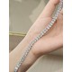 Ruif Jewelry Customized Oval Shape18K White Gold 0.5ct Each Lab Grown Diamond Eternity Bracelet Engagement  for Women Fine Jewelry