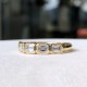 Ruif Jewelry Customized 18K Yellow Gold 0.2ctx5pcs Lab Grown Diamond Ring Classic Five Stones Engagement Band Jewelry for Women