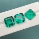 Ruif Jewelry Handmade Hydrothermal Lab Grown Emeralds Asscher Cut Colombian Vivid Green Precious Stone for Jewelry Making