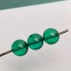 Ruif Jewelry Custom-made 8mm Round Beads Columbia Green Lab Grown Emerald for DIY Jewelry Bracelet Making