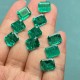 Ruif Jewelry 5.5-10ct Emerald Cut Lab Grown Emeralds Columbia Color  Loose Gemstone for Jewelry Making