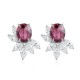 Ruif Jewelry Classic Design S925 Silver 6.44ct Natural Garnet/5.72ct Natural Peridot Earrings Gemstone Jewelry