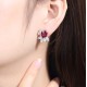 Ruif Jewelry Classic Design S925 Silver 6.44ct Natural Garnet/5.72ct Natural Peridot Earrings Gemstone Jewelry