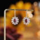 Ruif Jewelry Classic Design S925 Silver 2.04ct Natural Garnet Earrings Gemstone Jewelry