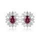 Ruif Jewelry Classic Design S925 Silver 2.05ct Natural Garnet Earrings Gemstone Jewelry