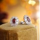 Ruif Jewelry Classic Design S925 Silver 2.05ct Natural Garnet Earrings Gemstone Jewelry