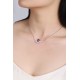 Ruif Jewelry Classic Design S925 Silver 2.3ct Natural Garnet Necklace Gemstone Jewelry