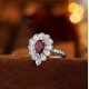 Ruif Jewelry Classic Design S925 Silver 1.345ct Natural Garnet Ring Gemstone Jewelry