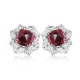 Ruif Jewelry Classic Design S925 Silver 4.43ct Natural Garnet Earrings Gemstone Jewelry