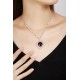 Ruif Jewelry Classic Design S925 Silver 18.68ct Natural Garnet Necklace Gemstone Jewelry