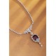 Ruif Jewelry Classic Design S925 Silver 20.35ct Natural Garnet Necklace Gemstone Jewelry