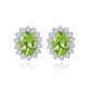 Ruif Jewelry Classic Design S925 Silver 2.735ct/3.56ct/1.34ct Natural Peridot Earrings/Necklace/Ring Gemstone Jewelry