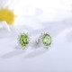 Ruif Jewelry Classic Design S925 Silver 2.735ct/3.56ct/1.34ct Natural Peridot Earrings/Necklace/Ring Gemstone Jewelry