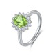 Ruif Jewelry Classic Design S925 Silver 2.735ct/3.56ct/1.34ct Natural Peridot Earrings/Necklace/Ring Gemstone Jewelry