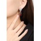 Ruif Jewelry Classic Design S925 Silver 18.22ct Natural Garnet Earrings Gemstone Jewelry