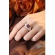 Ruif Jewelry Classic Design S925 Silver 3.58ct Natural Garnet Ring Gemstone Jewelry