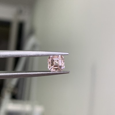 Ruif Jewelry New Asscher Cut 1.03ct 5.40x5.31x3.94mm  VS1  Lab Grown Pink Diamond CVD Loose Diamond for Jewelry Making