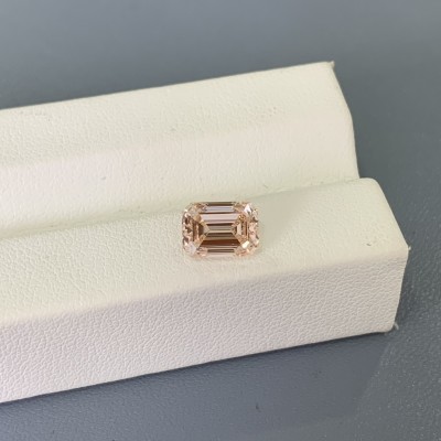 Ruif Jewelry New Emerald Cut 2.01ct VS1 EX EX Lab Grown Pink Diamond CVD Loose Diamond for Jewelry Making