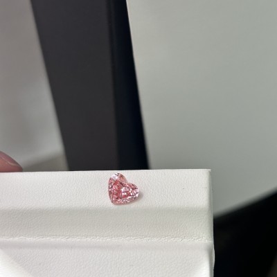 Ruif Jewelry Heart Shape 1.43ct Fancy Pink  CVD  Lab Grown Diamond Can Custom Your Favoirite Jewelry with This Diamond