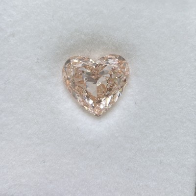 Ruif Jewelry Heart Shape 4.40ct Fancy Brownish Pink  CVD  Lab Grown Diamond Can Custom Your Favoirite Jewelry with This Diamond