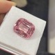 Ruif Jewelry Hot Pink Color Lab Grown Morgenite Cushion Cut 15x18mm 25ct Loose Gemstone for Jewelry Making