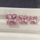 Ruif Jewelry Hot Pink Color Lab Grown Morgenite Square Princess 9x9mm 4.37ct Loose Gemstone for Jewelry Making