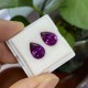 Ruif Jewelry Popular Pear Shape purple color Lab Grown Saphire Loose Stones For Diy Jewelry