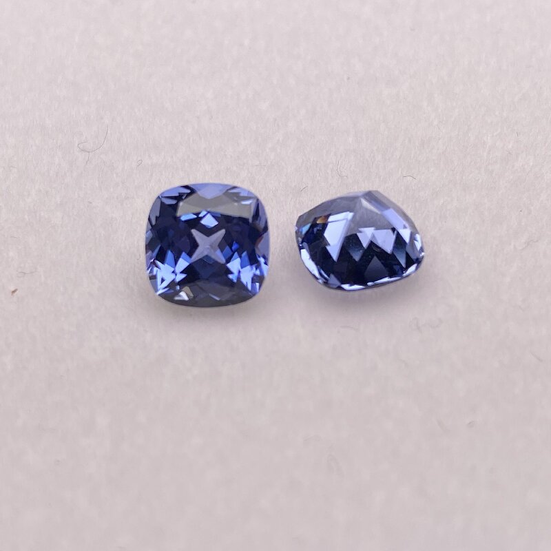 Ruif Jewelry Hand Made High Quality Royal/cornflower Blue Lab Grown Sapphire Square Cushion Cut Gemstone for Diy Jewelry Design