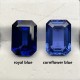 Ruif Jewelry Emerald Cut Royal Blue and Cornflower Blue Lab Sapphire Loose Gemstones For DIY Jewelry Design