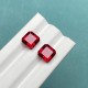 Ruif Jewelry Asscher Cut Lab Ruby Pigeon Blood Red Color Hand Made Loose Gemstone for Jewelry Making