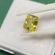 Ruif Jewelry Radiant Cut Fancy Yellow Color Lab Sapphire Loose Gemstone for Jewelry Making